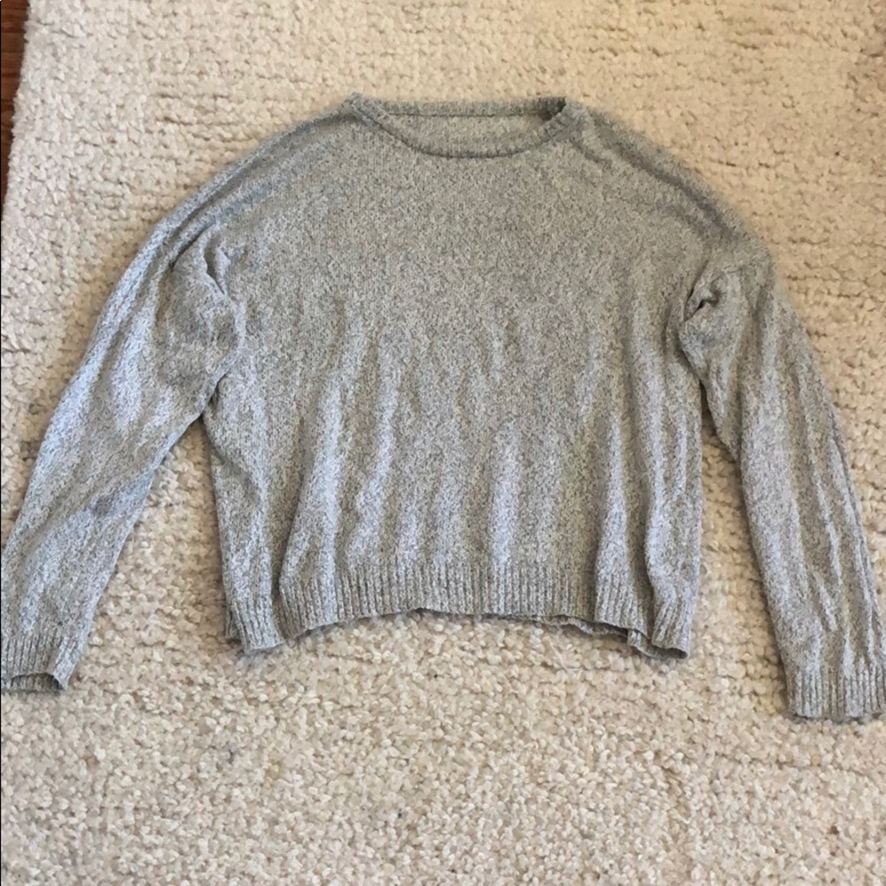 Brandy Melville light gray slouchy sweater